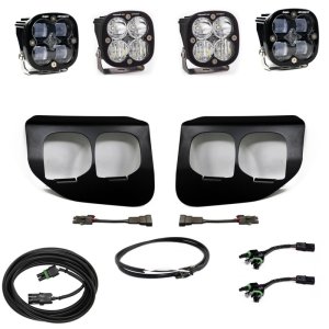 Ford Super Duty Fog Light Pocket Kit - Baja Designs - Dual FPK SAE/Sport DC - `20-`27